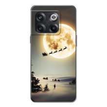 Новогодние, Праздничные Чехлы для OnePlus 13s - 2024 год (Санта на луне)