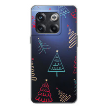 Зимние Чехлы для 13с - прозрачный фон (Рождественские елки)