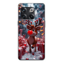 Яркий чехол для OnePlus 13s с Зимними Оленятами – Олень среди подарков
