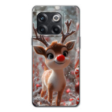 Яркий чехол для OnePlus 13s с Зимними Оленятами