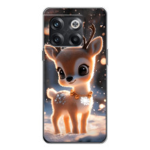 Яркий чехол для OnePlus 13s с Зимними Оленятами – Оленёнок
