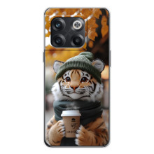 Печатный чехол «Зверята с кофе» для OnePlus 13s – Тигр с кофе