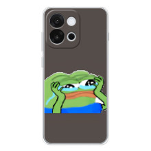 Чехлы с картинкой  Жаба Мем на OnePlus 13T – Плач лягушки