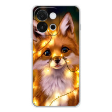 Чохли з картинкою Лисичка для OnePlus 13T (VPrint) – Лисичка в гірляндах