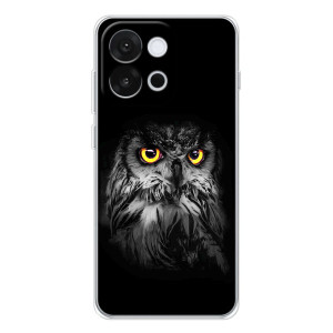 Чохли з принтом СОВИ для OnePlus 13T – Сова на чорному