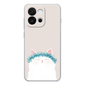 Чохол на тематику: Коти для OnePlus 13T – Білий котик