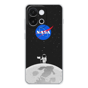 Силіконовый бампер з принтом "Наса" на OnePlus 13T – Космонавт NASA