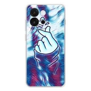 Чехол с принтом для OnePlus 13T (AlphaPrint - Знак сердечка)