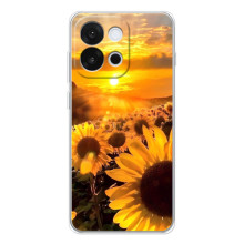 Чехол с Цветами для OnePlus 13T (поле подсолнухов)