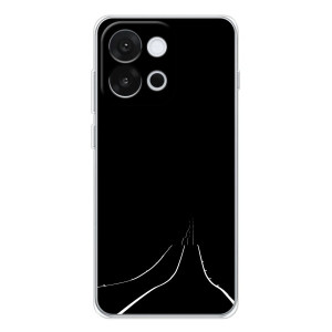 Чехол с картинками на черном фоне для OnePlus 13T – Дорога