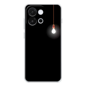 Чехол с картинками на черном фоне для OnePlus 13T – Лампочка