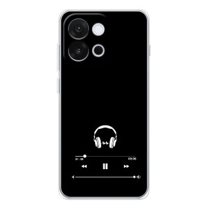 Чехол с картинками на черном фоне для OnePlus 13T – Плеер