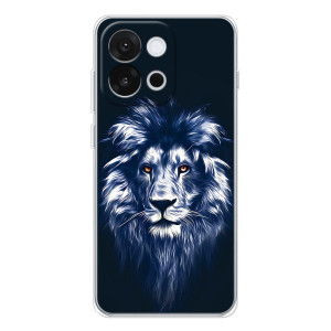 Чехол с картинкой на OnePlus 13T – Лев - синий