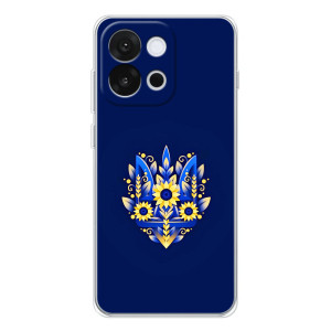 Чохол з картинкою (Патріотичний ГЕРБ) на OnePlus 13T – Герб в квітах