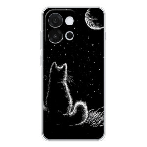 Чехол с принтом для OnePlus 13T (AlphaPrint) Модные коты