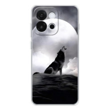 Чехол с Волком на OnePlus 13T – Волк и луна