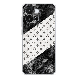 Чехол Стиль Louis Vuitton на OnePlus 13T – LV на белом