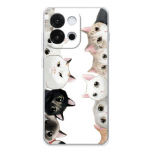 Чохол із милими котиками на  – Чорно-білі котики