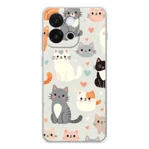 Чехол с рисунком кот на OnePlus 13T