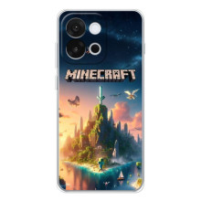 Чохол з картинками Майнкрафт для  – Лого Майнкрафт