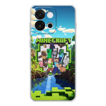 Чохол з картинками Майнкрафт для  – Майнкрафт фон