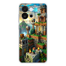 Чохол з картинками Майнкрафт для  – Місто Майнкрафт