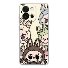 Чохол з Лабубу на OnePlus 13T – Колаж Лабубу