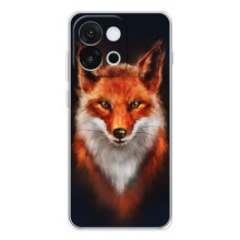 Чохол з принтом лисички  – Лисиця на чорному