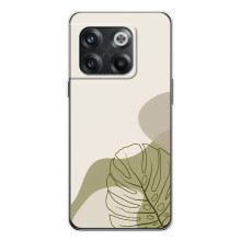 Силиконовый чехол с принтом в цветах на OnePlus 13T (Монстера зелёная)