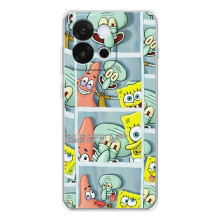 Силиконовый чехол Спанч Боб на 13Т (Фото-БоБ)