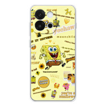 Силиконовый чехол Спанч Боб на 13Т (Спанч Боб бежит)