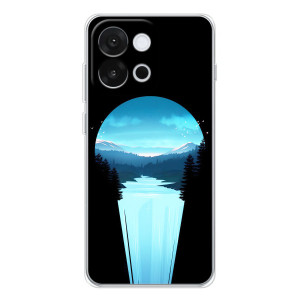 Летний Чехол на OnePlus 13T – Синий Водопад