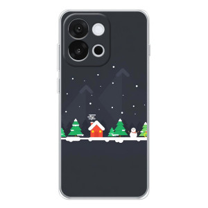 Силиконовый бампер на рождество для OnePlus 13T – Город зимний