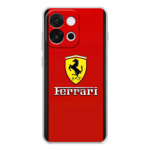 Силиконовый бампер с картинкой машины на OnePlus 13T – Ferrari Logo