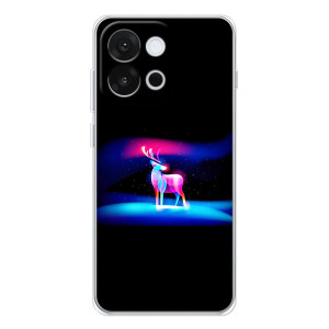Силіконовий бампер з картинкою звірів для OnePlus 13T – Яскравий олень