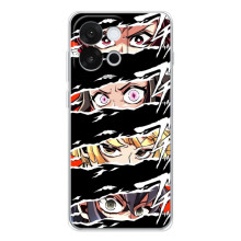 Силиконовые чехлы с глазами Anime для 13Т – Глаза на чорном