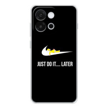 Силиконовый Чехол на OnePlus 13T с картинкой Nike – Later