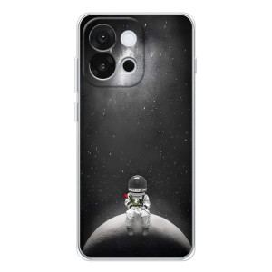 Силиконовый Чехол с принтом "Космонавты" на OnePlus 13T – Космонавт романтик