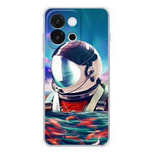 Силиконовый Чехол с принтом "Космонавты" на OnePlus 13T – Космонавт в воде