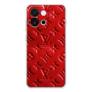 Текстурный Чехол Louis Vuitton для 13Т – Красный ЛВ