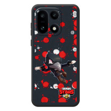 Бампер (ТПУ) з принтом Brawl Stars на Читати смартфон 15 aults Андроїд (Чорний ворон)