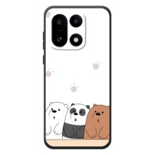 Чохли з зображенням різних тварин на OnePlus 15 – Здивовані ведмедики