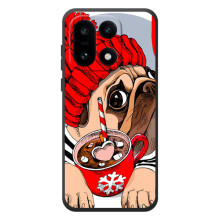 Чехлы с собаками для OnePlus 15 (VPrint) – Собачка в шапке