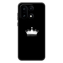 Чехол (Корона на чёрном фоне) для О{ад }\и 15 – Белая корона