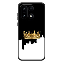 Чехол (Корона на чёрном фоне) для О{ад }\и 15 – Золотая корона