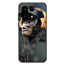 Чехол с Обезьянами OnePlus 15 - (AlphaPrint) – В наушниках