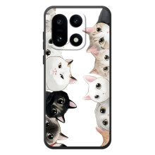 Чехол с милыми котиками на ОднеПлюс 15. – Черно-белые котики