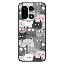 Чехол с милыми котиками на ОднеПлюс 15. – Коллаж с котами