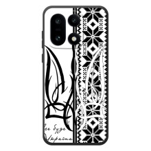 Чехол с украинским гербом на OnePlus 15 – Герб с вишивкой