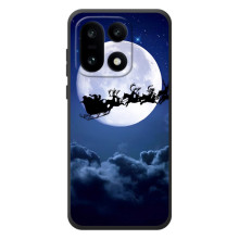 Новогодние Чехлы для OnoПлюс 15 (VPrint) – Санта - луна